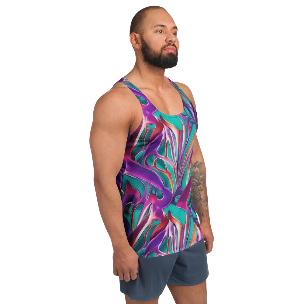 Prism Leaf on Men's Tank Top — Right Front