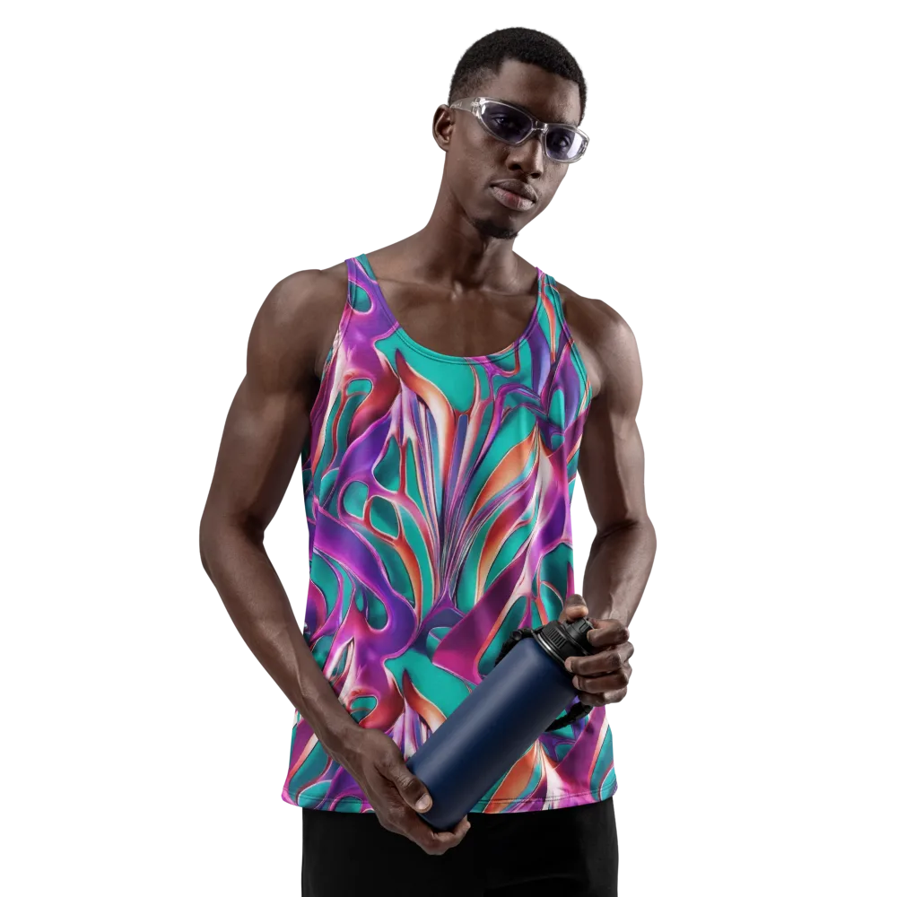 Prism Leaf on Men's Tank Top — Front