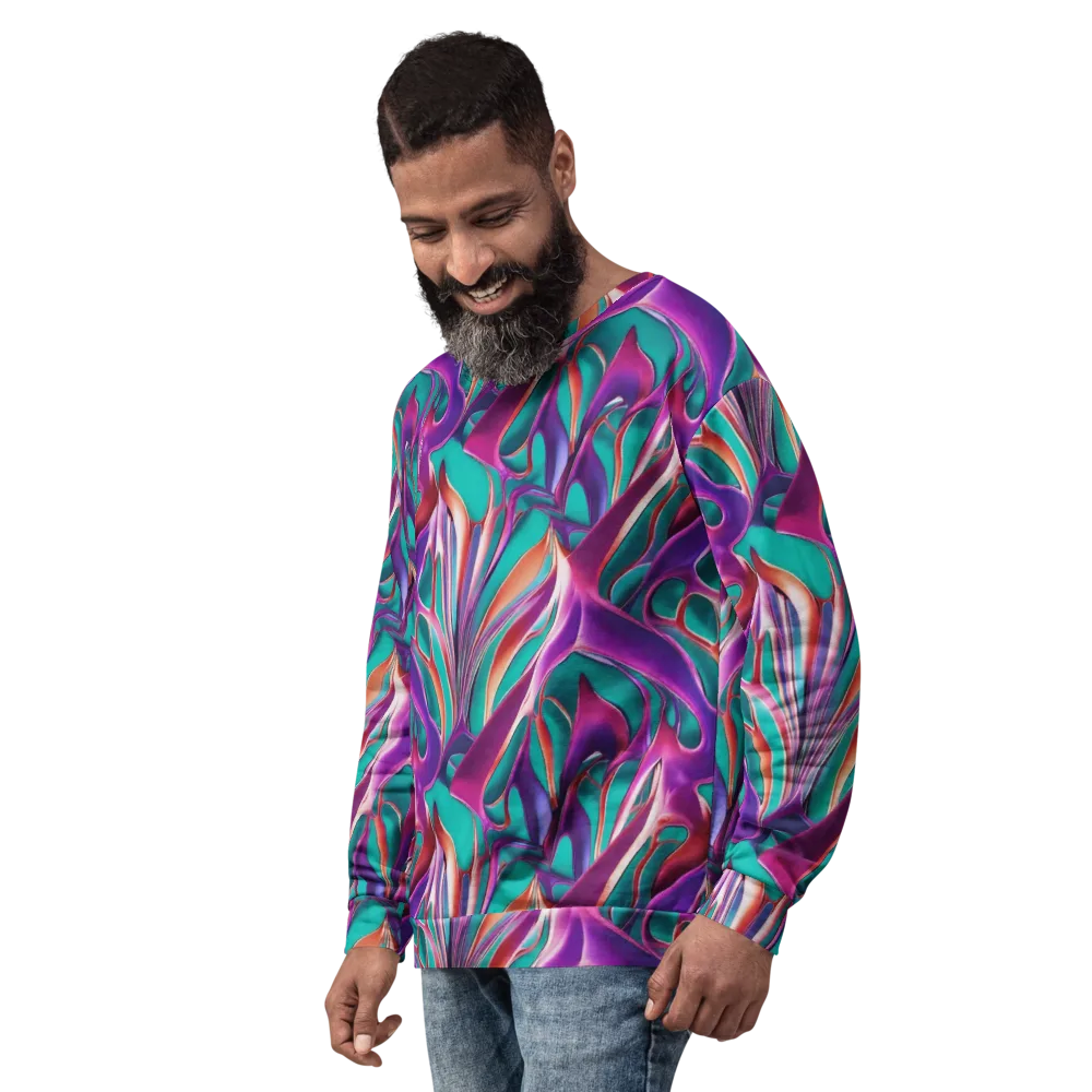 Prism Leaf on Sweatshirt — Left Front