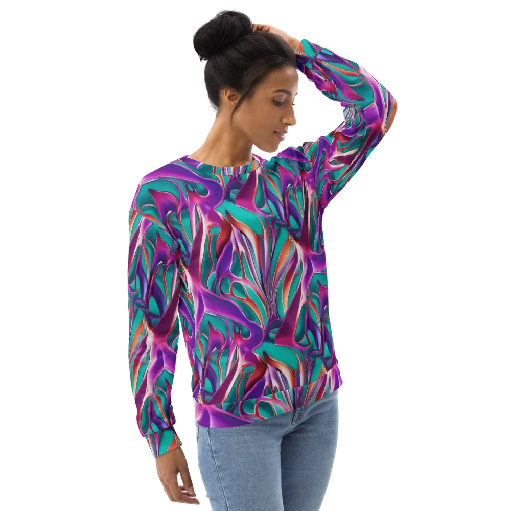 Prism Leaf on Sweatshirt — Right Front