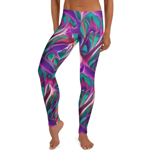 Prism Leaf on a Leggings