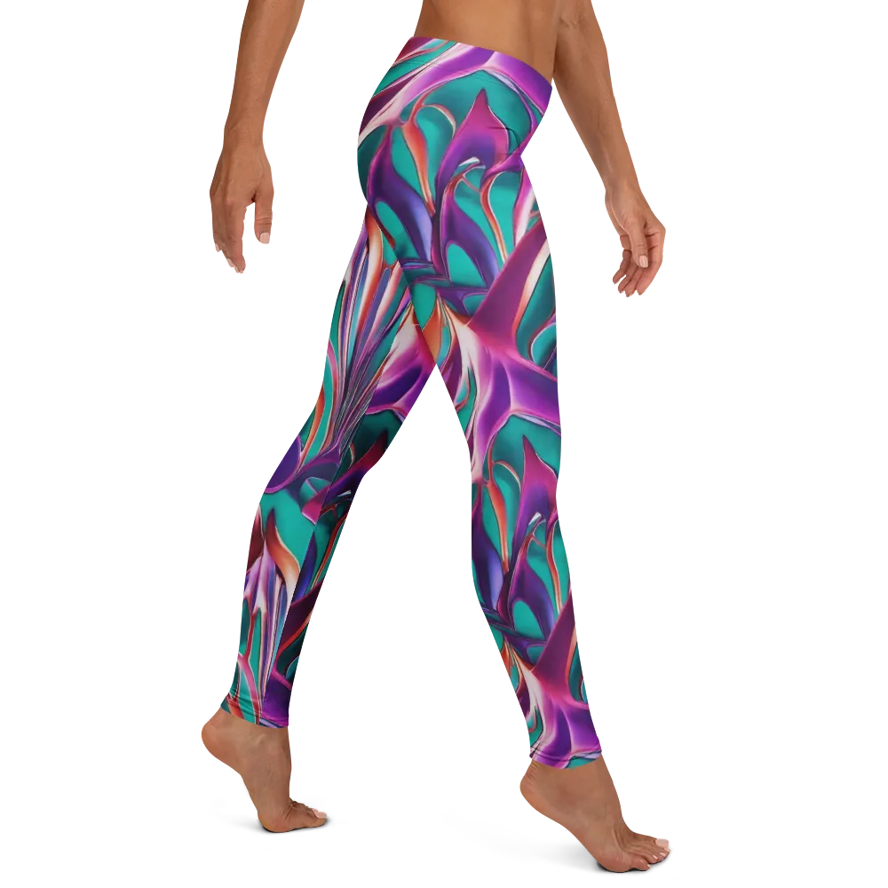 Prism Leaf on Leggings — Right