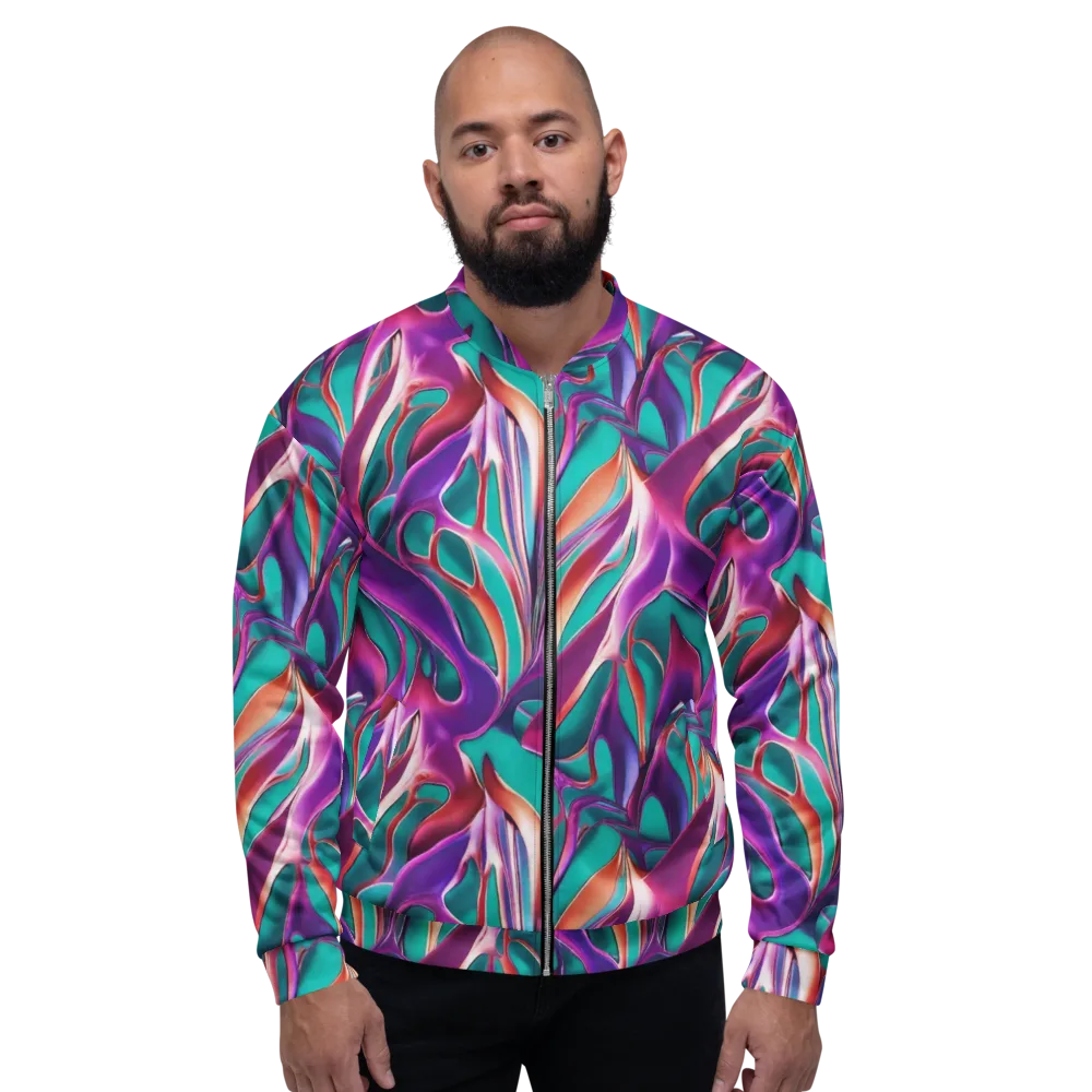 Prism Leaf on Bomber Jacket — Front