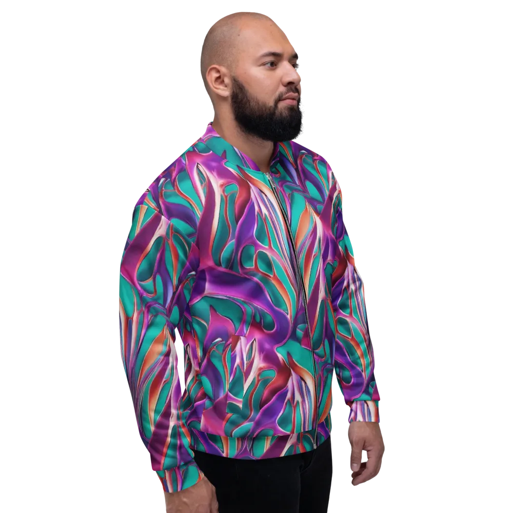 Prism Leaf on Bomber Jacket — Right