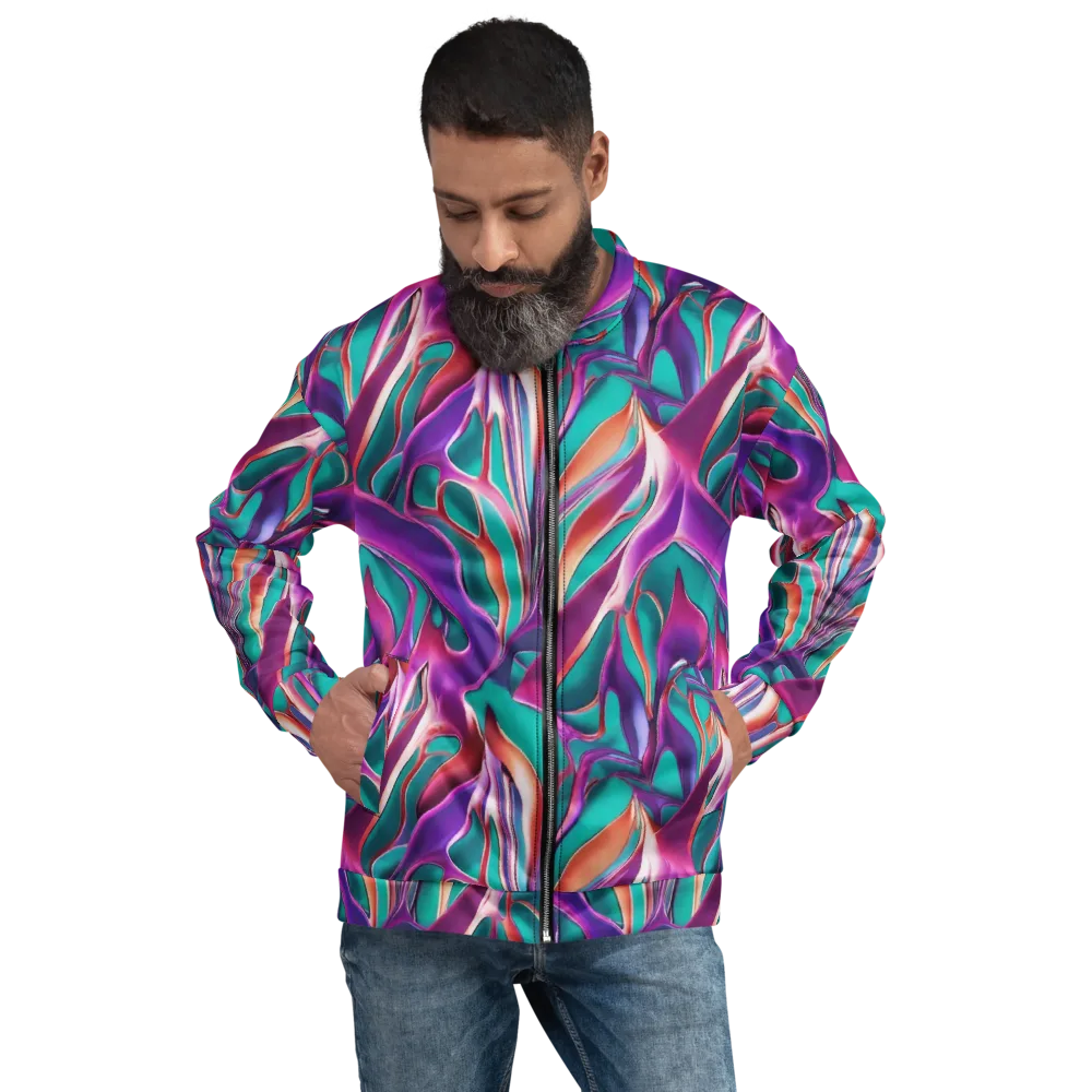 Prism Leaf on Bomber Jacket — Front