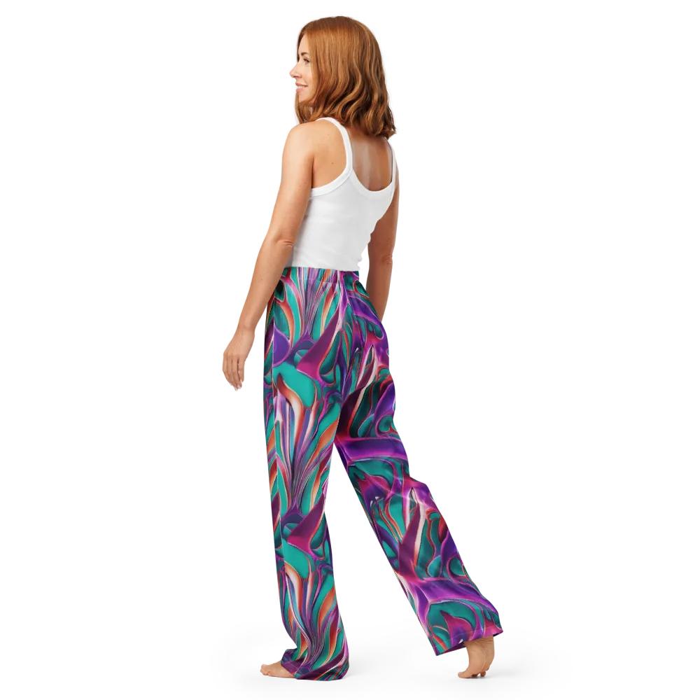 Prism Leaf on Women's Pajama Pants — Back