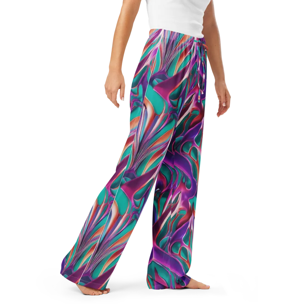 Prism Leaf on Women's Pajama Pants — Right Front