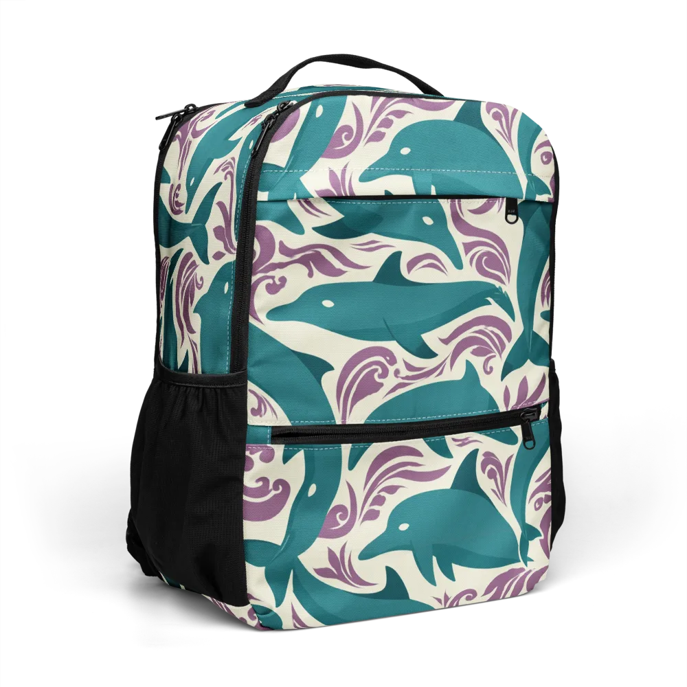 Tidal Flourish on Utility Backpack — Right Front
