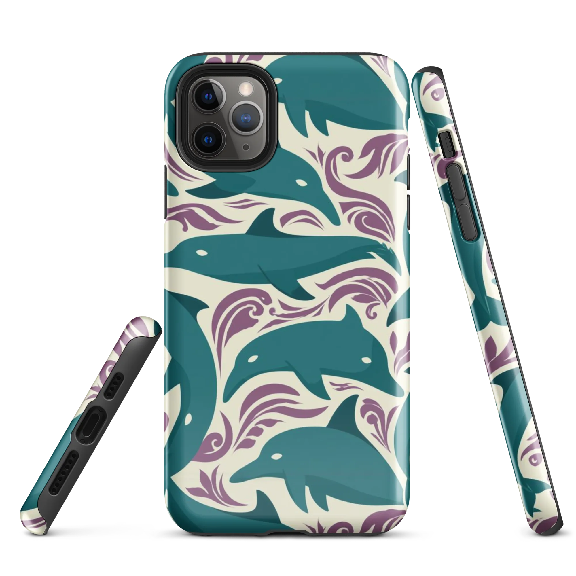 Tidal Flourish on Tough Case for iPhone® — Front