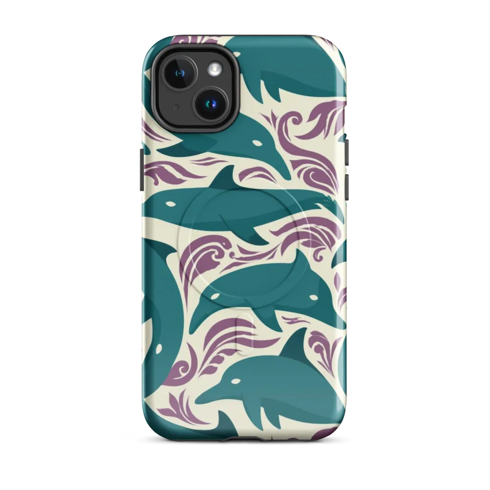 Tidal Flourish on MagSafe Tough Case for iPhone® — Front