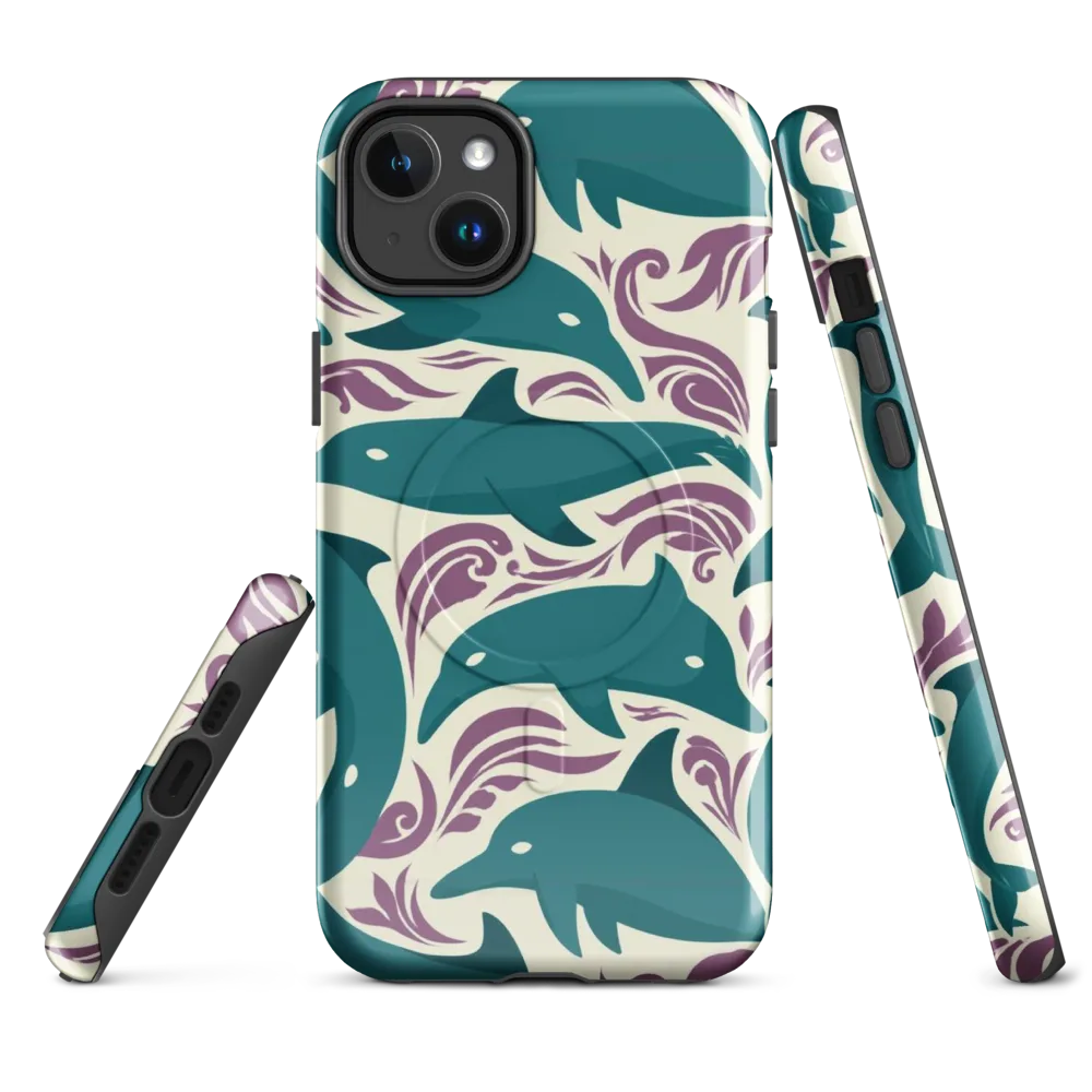 Tidal Flourish on MagSafe Tough Case for iPhone® — Front
