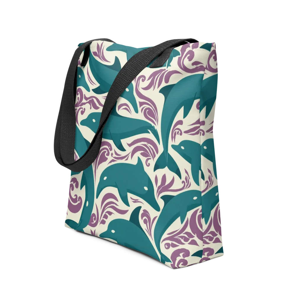 Tidal Flourish on Tote Bag — Front
