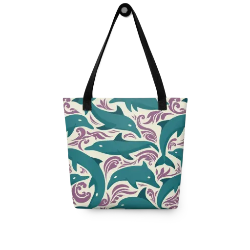 Tidal Flourish on a Tote Bag