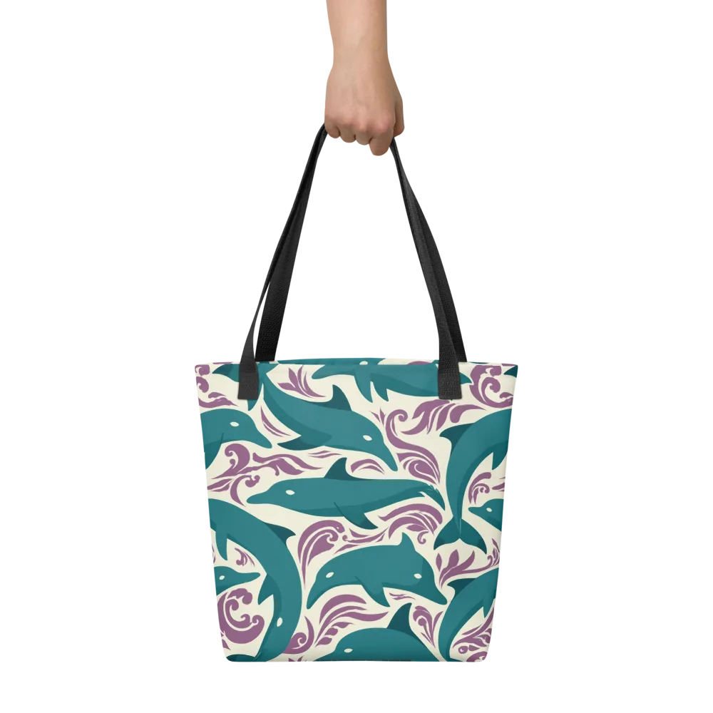 Tidal Flourish on Tote Bag — Front