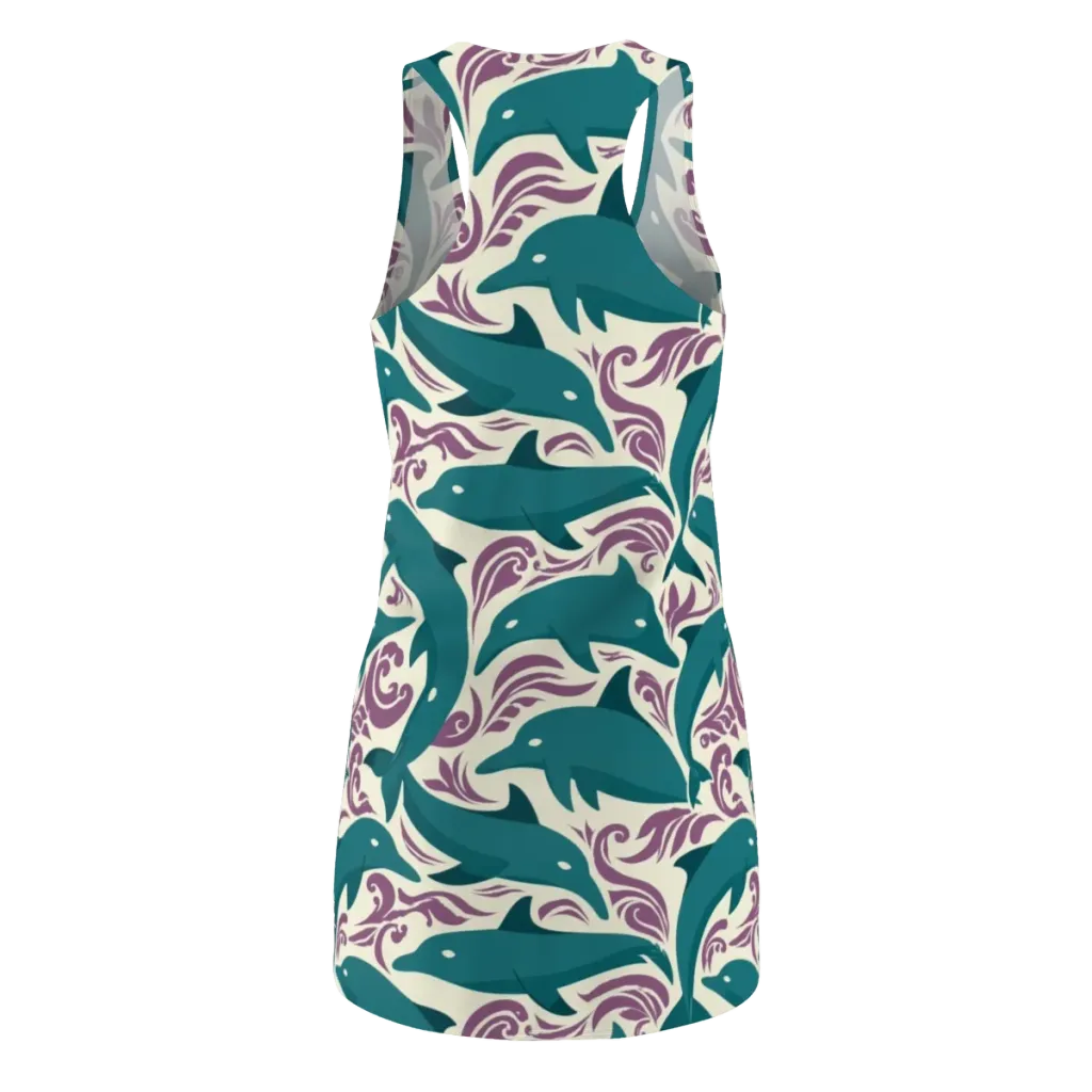 Tidal Flourish on Racerback Dress — Back