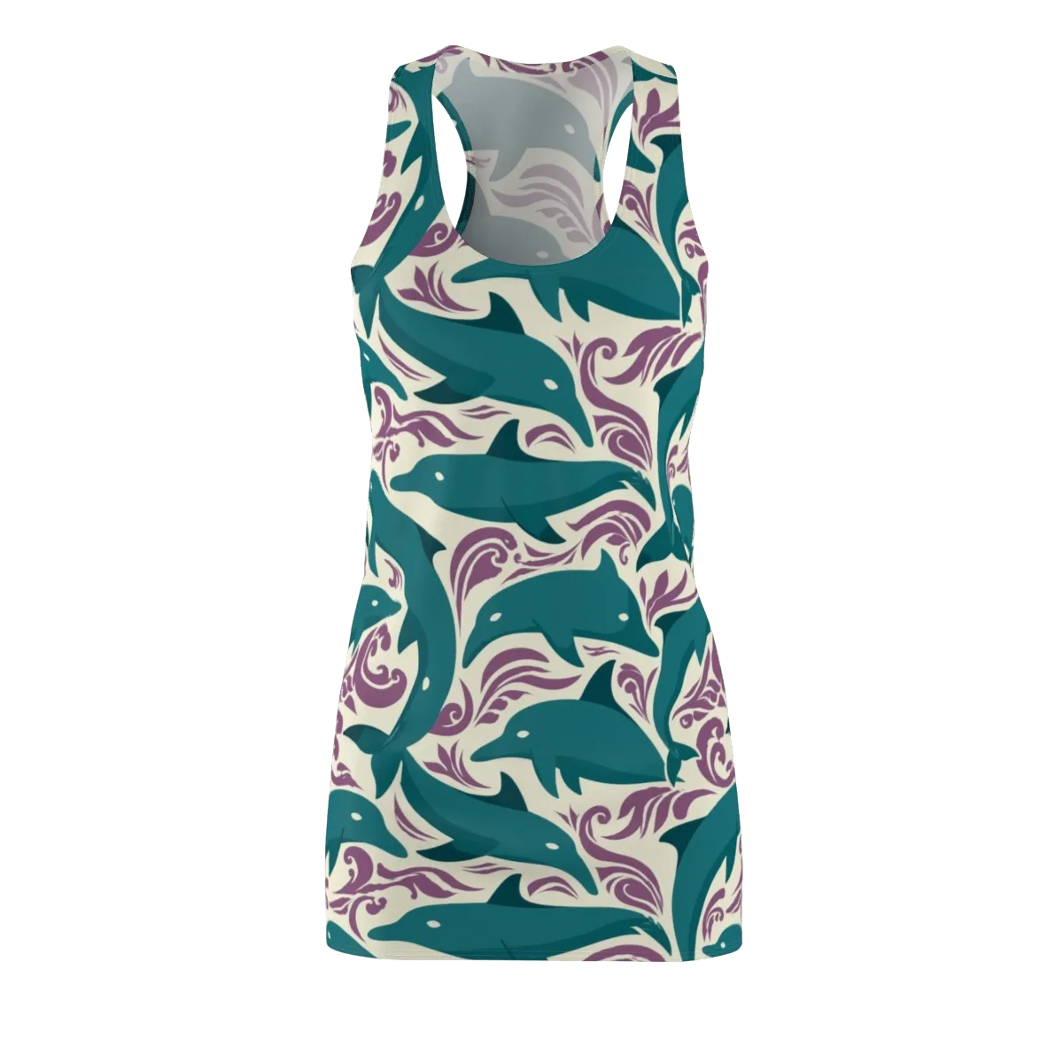 Tidal Flourish on Racerback Dress — Front