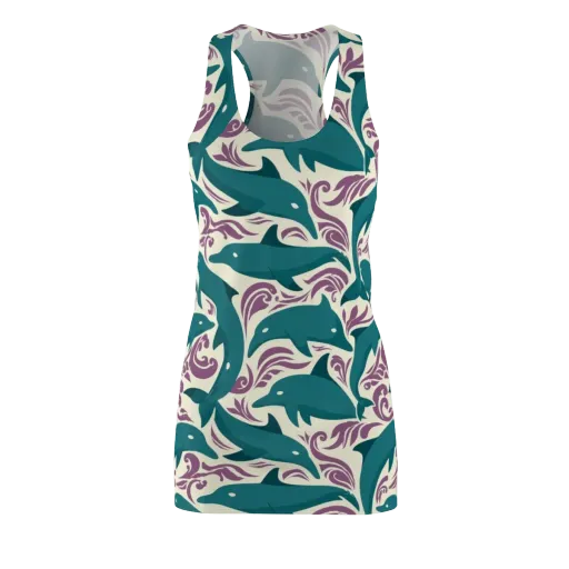Tidal Flourish on a Racerback Dress