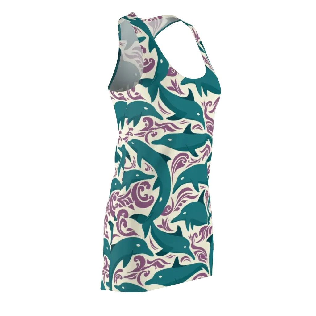 Tidal Flourish on Racerback Dress — Front Side