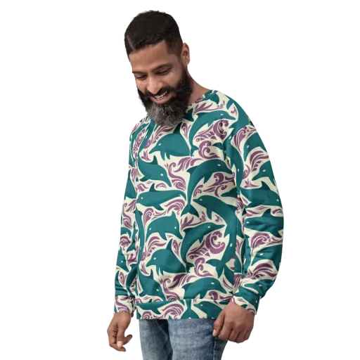 Tidal Flourish on a Sweatshirt