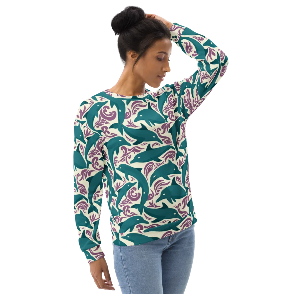 Tidal Flourish on Sweatshirt — Right Front