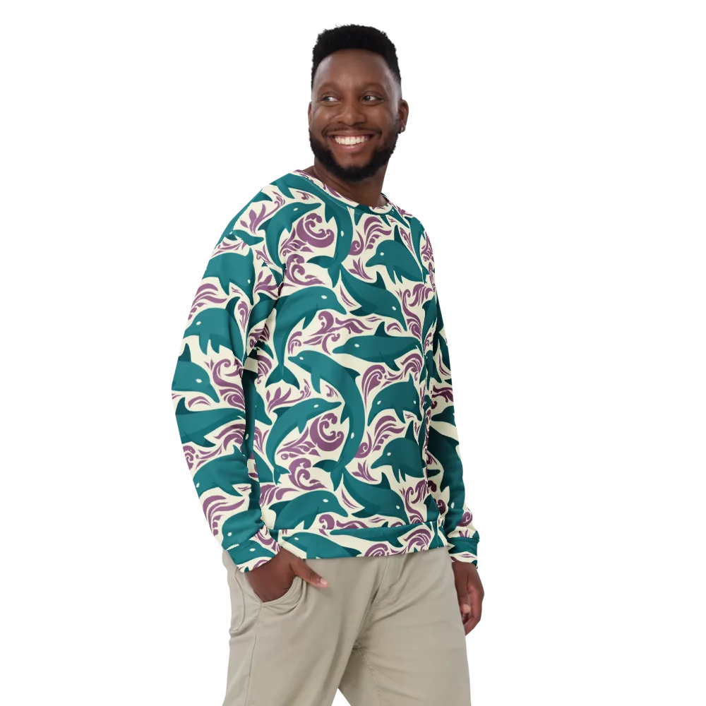 Tidal Flourish on Sweatshirt — Front