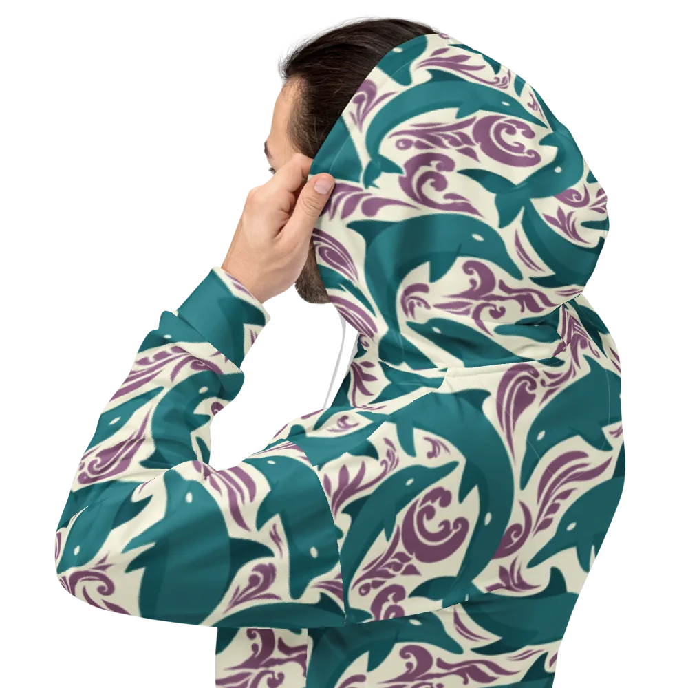 Tidal Flourish on Hoodie — Back