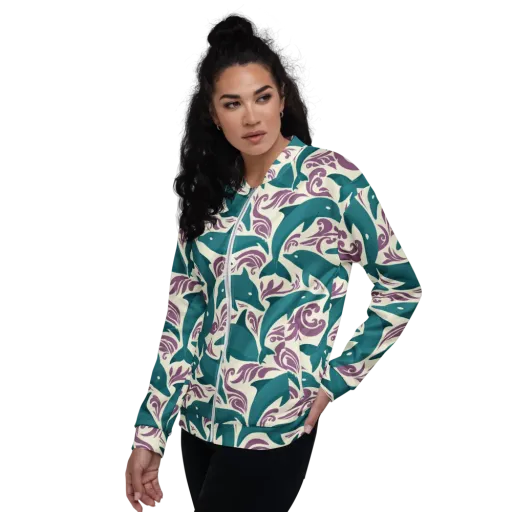 Tidal Flourish on a Bomber Jacket