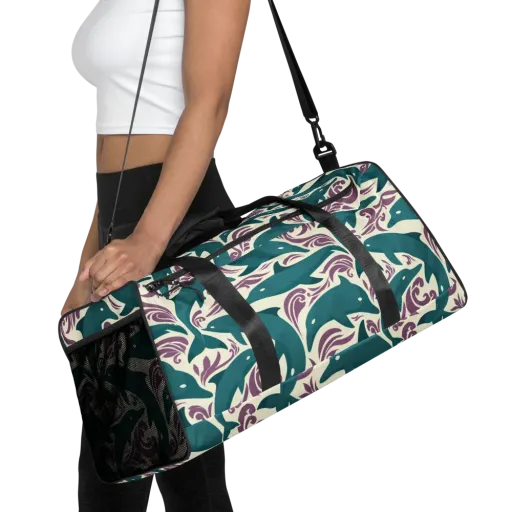 Tidal Flourish on a Duffle Bag
