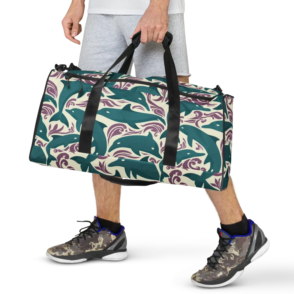 Tidal Flourish on Duffle Bag — Front