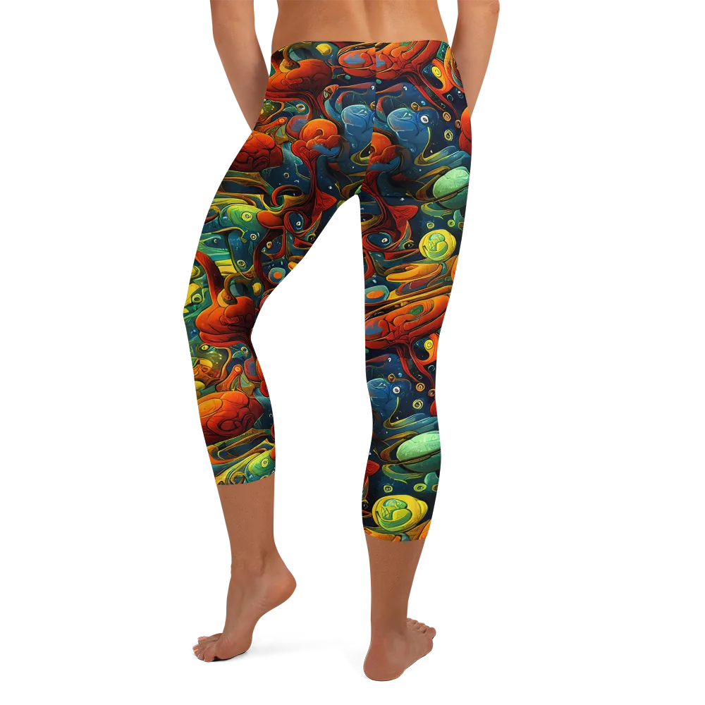 Duncanson Dream on Capri Leggings — Back