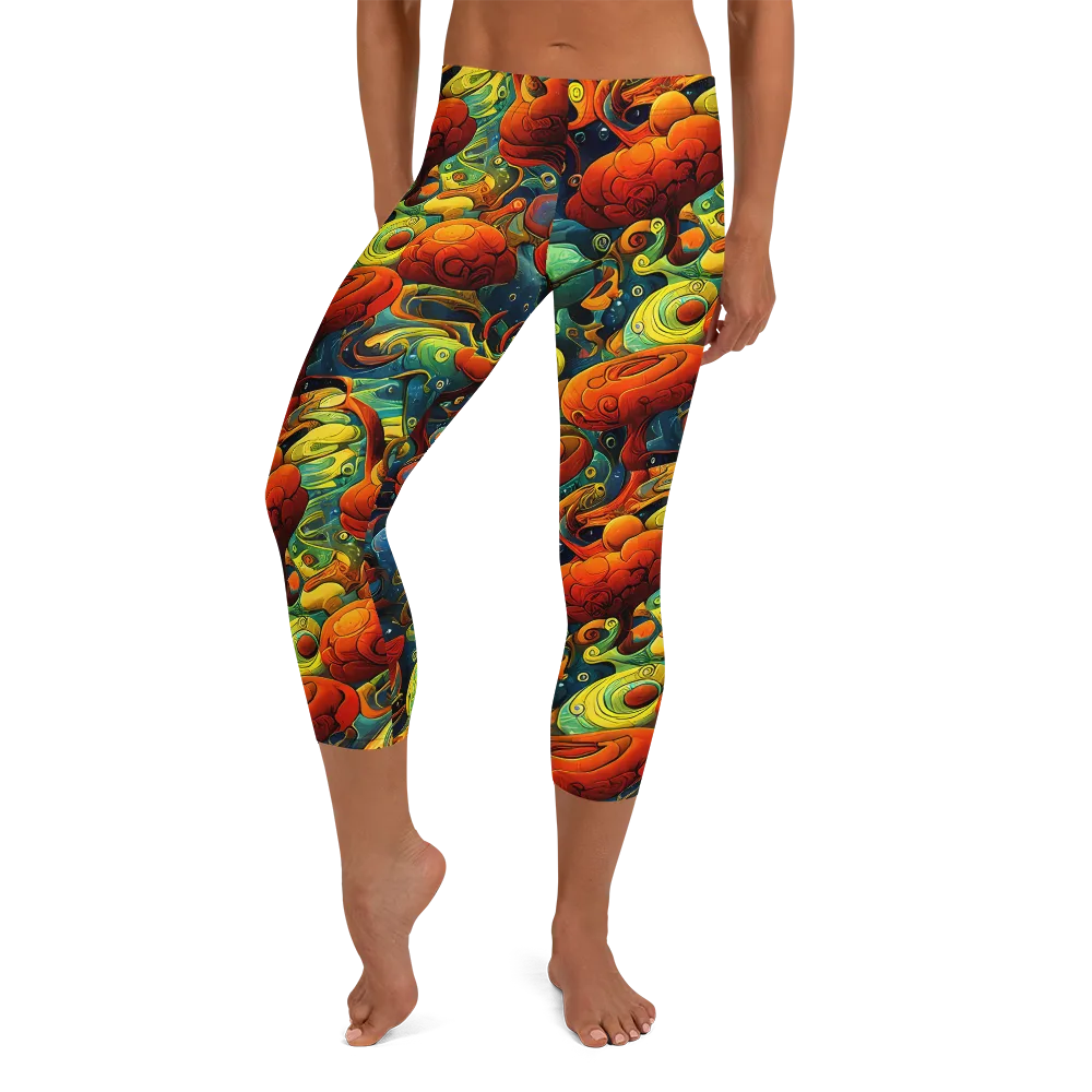 Duncanson Dream on Capri Leggings — Front