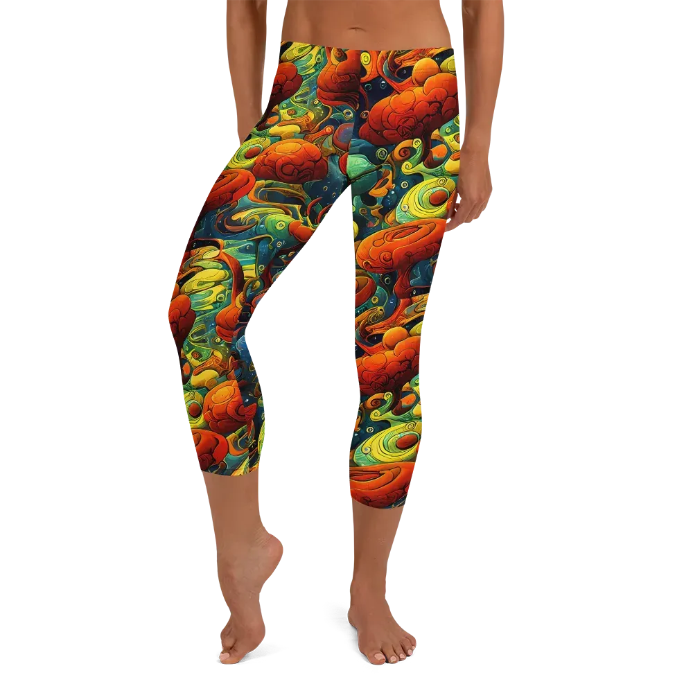 Duncanson Dream on Capri Leggings — Front
