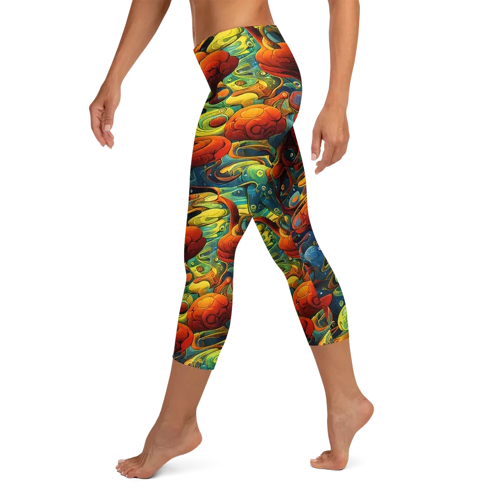 Duncanson Dream on Capri Leggings — Left
