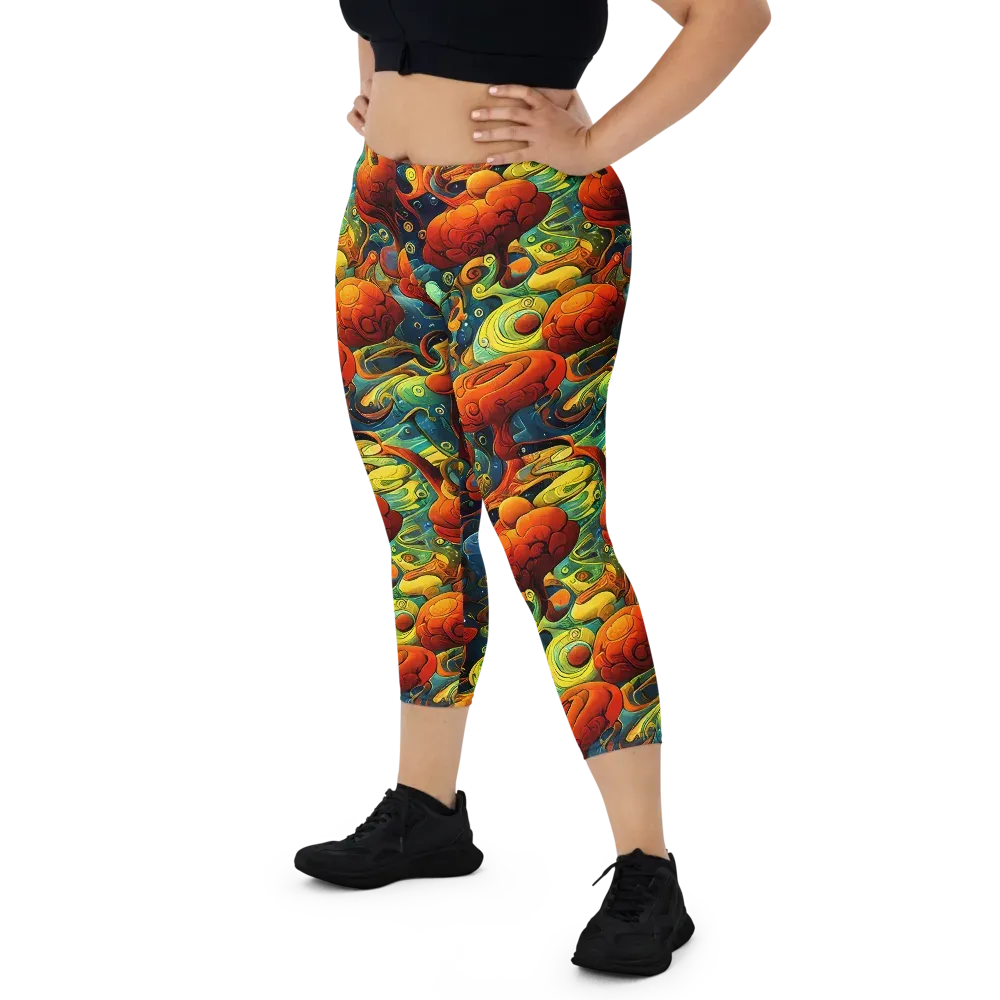 Duncanson Dream on Capri Leggings — Front