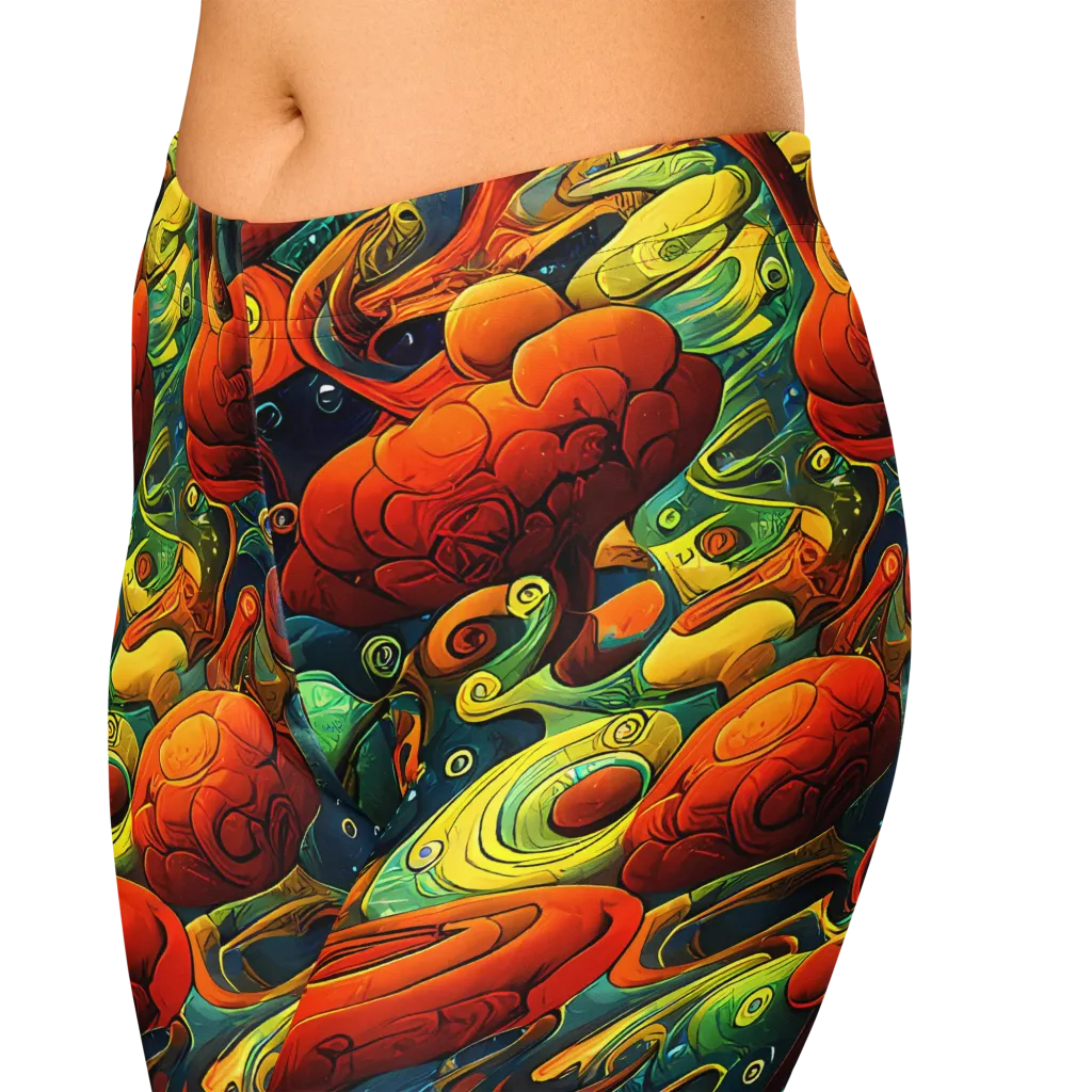 Duncanson Dream on Capri Leggings — Zoomed-in