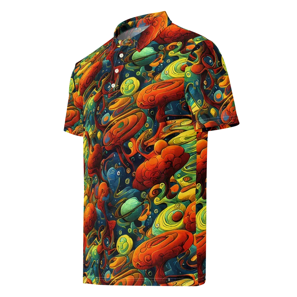 Duncanson Dream on Men's Slim Fit Polo Shirt — Left Front