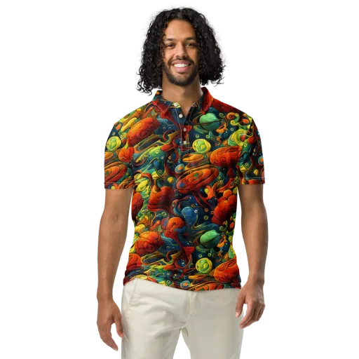 Duncanson Dream on a Men's Slim Fit Polo Shirt