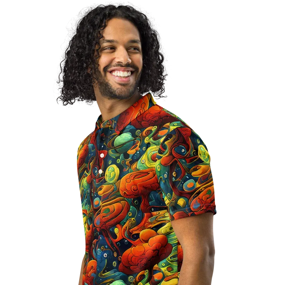 Duncanson Dream on Men's Slim Fit Polo Shirt — Left Front