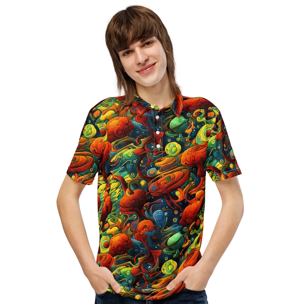 Duncanson Dream on Men's Slim Fit Polo Shirt — Front