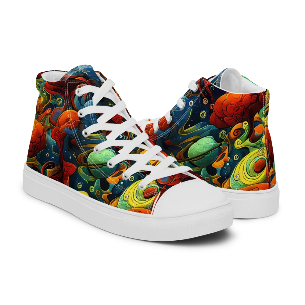 Duncanson Dream on Men's High Top Canvas Shoes — Right