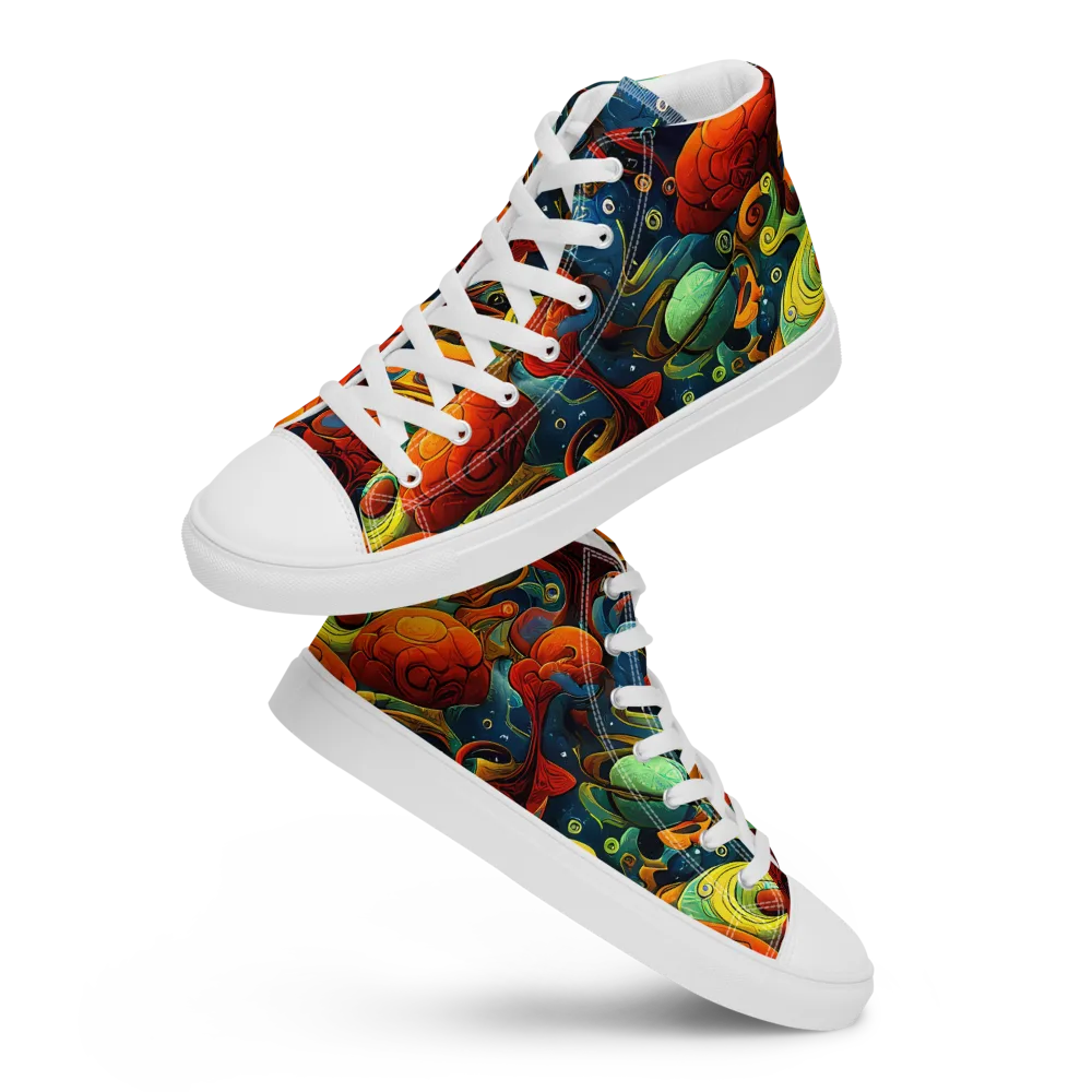Duncanson Dream on Men's High Top Canvas Shoes — Front