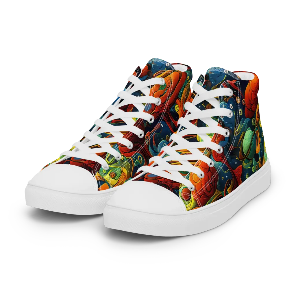 Duncanson Dream on Women's High Top Canvas Shoes — Left Front