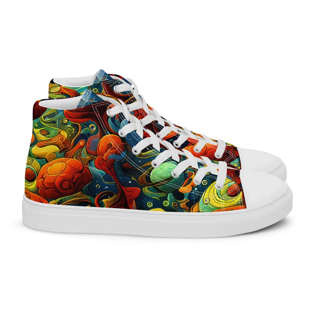 Duncanson Dream on Women's High Top Canvas Shoes — Right