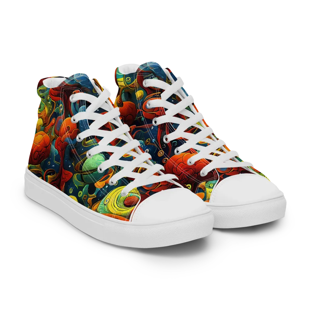 Duncanson Dream on Women's High Top Canvas Shoes — Right Front