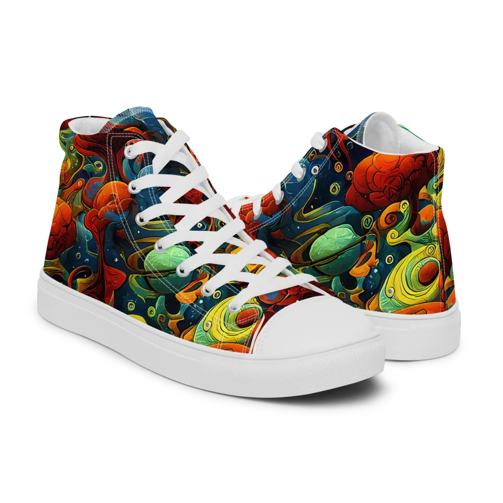 Duncanson Dream on Women's High Top Canvas Shoes — Right