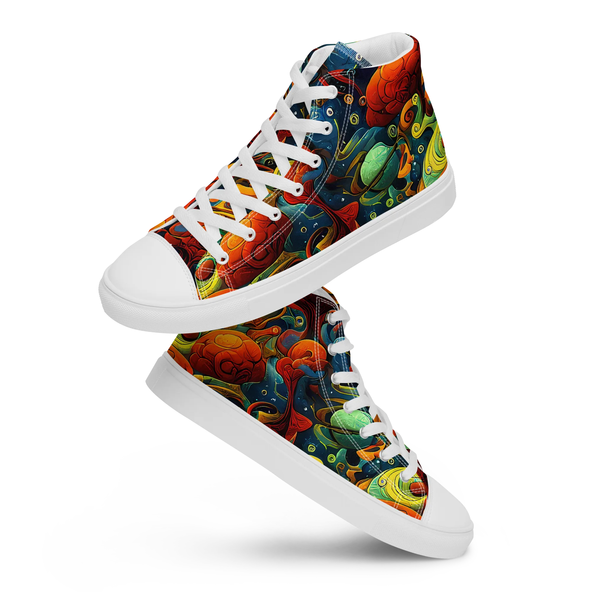 Duncanson Dream on Women's High Top Canvas Shoes — Front