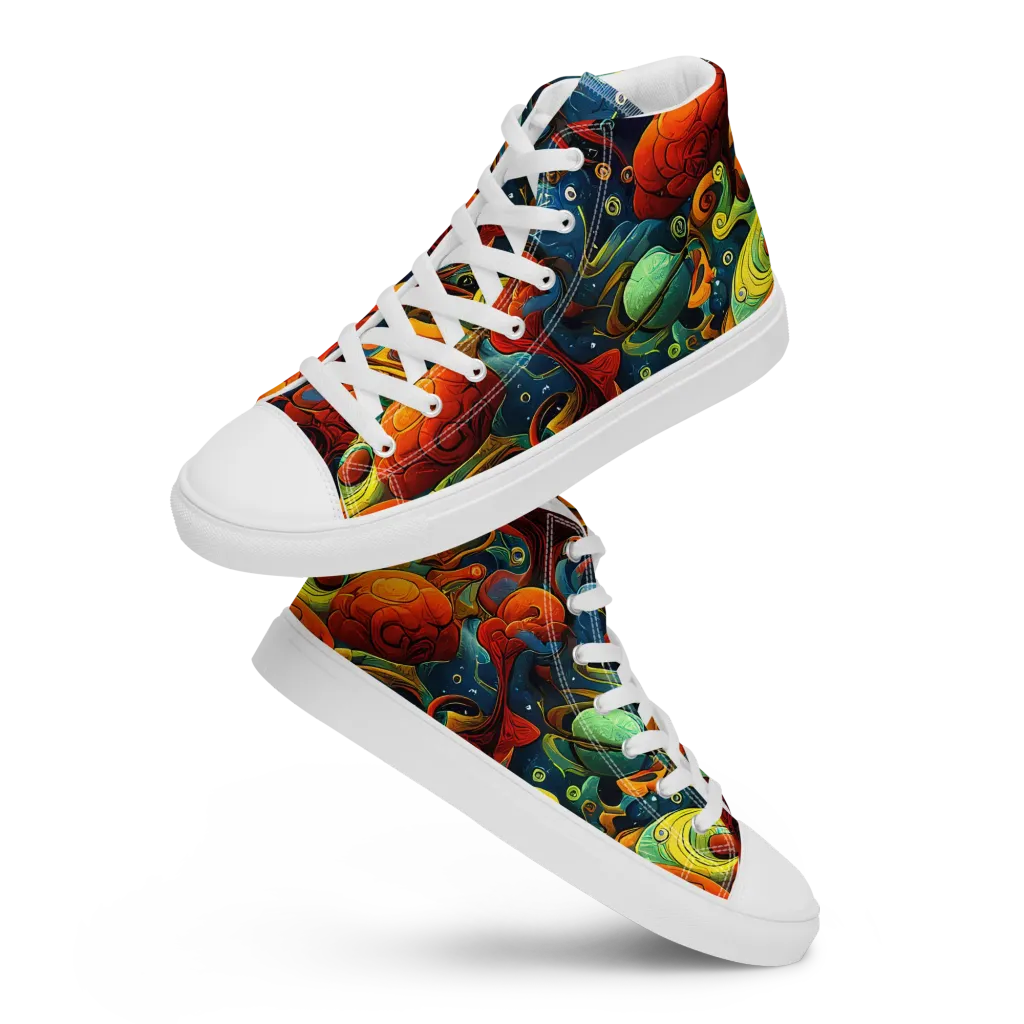 Duncanson Dream on Women's High Top Canvas Shoes — Front