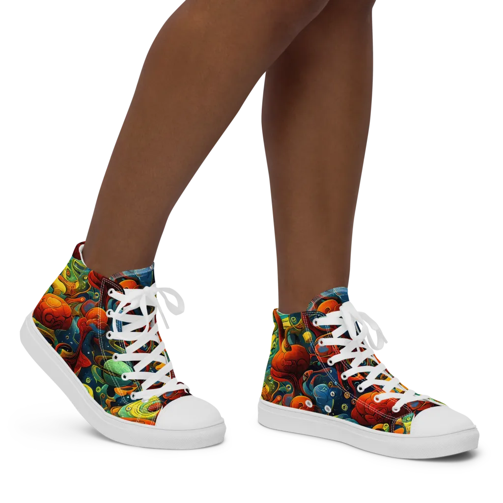 Duncanson Dream on Women's High Top Canvas Shoes — Right