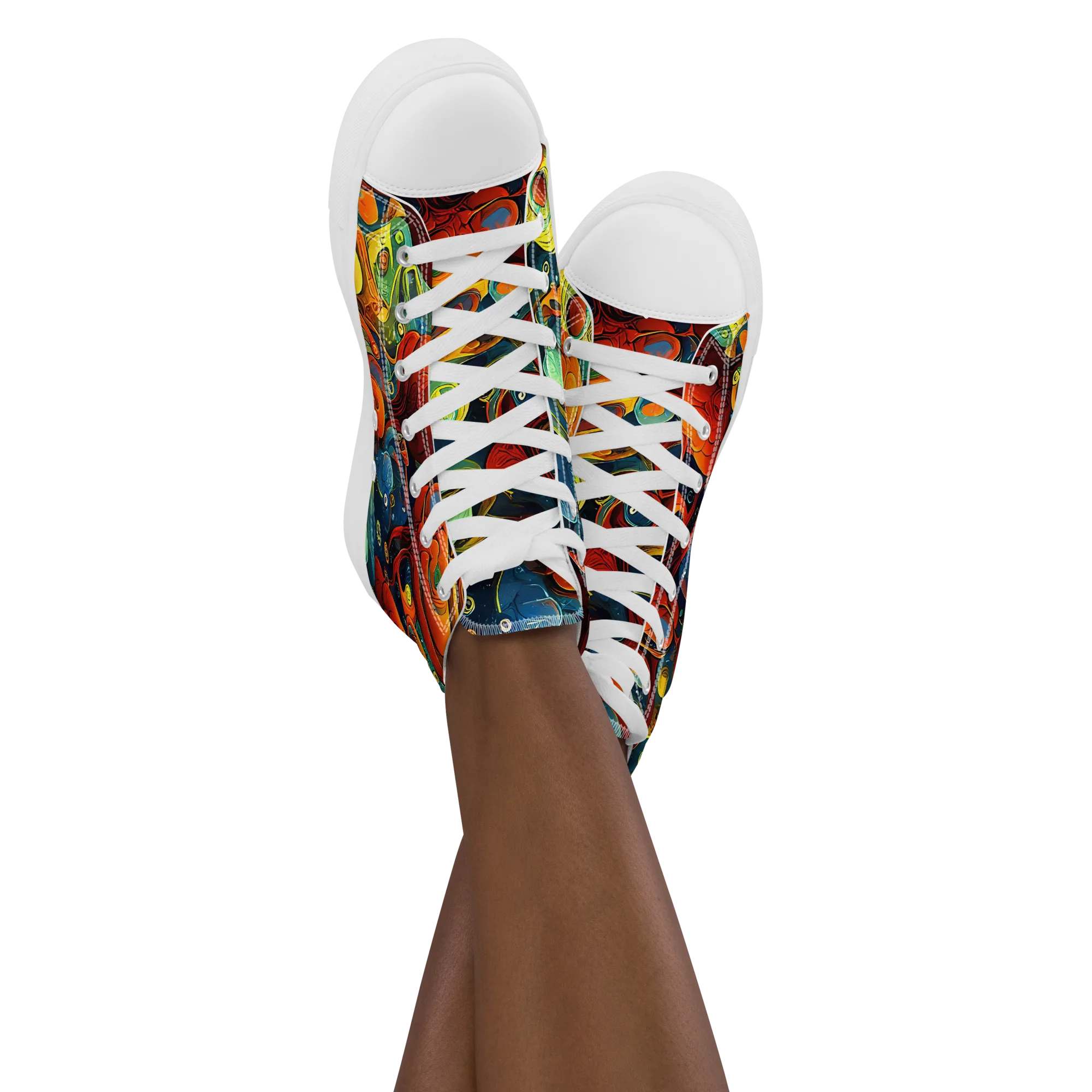 Duncanson Dream on Women's High Top Canvas Shoes — Front