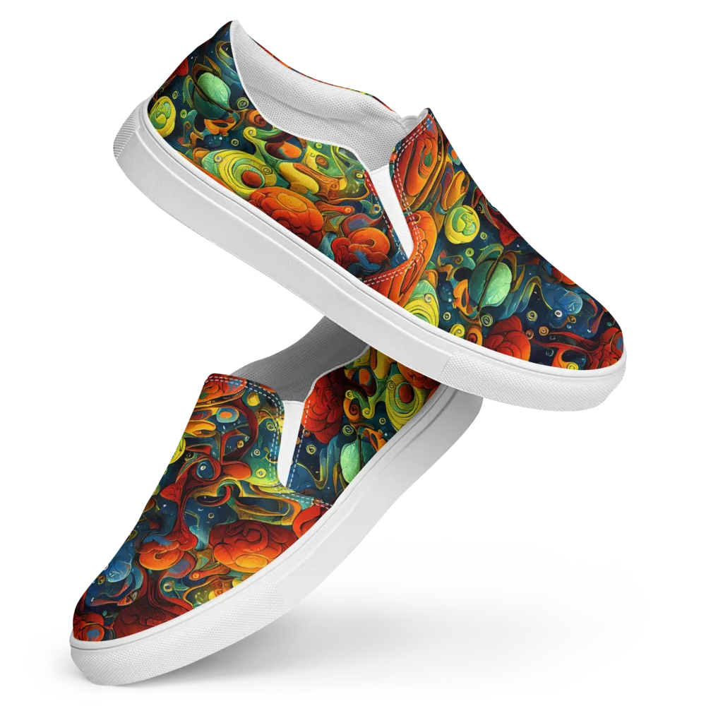 Duncanson Dream on Women's Slip-On Canvas Shoes — Front